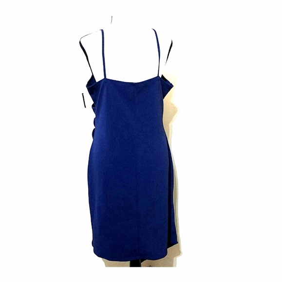 NWT No Boundaries Navy Blue Wrap Dress Size L - Picture 6 of 11